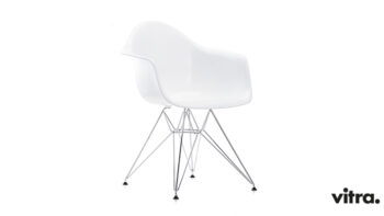 Eames Plastic Armchair DAR weiß