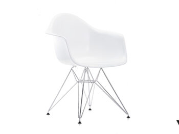 Eames Plastic Armchair DAR weiß
