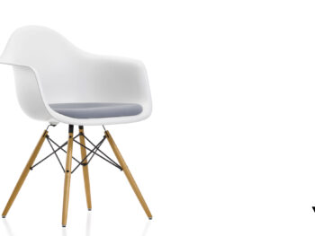 Vitra Eames Plastic Dining Armchair Wood Base DAW