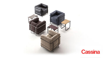 Cassina LC2 Sitzgruppe mit Beistelltischen
