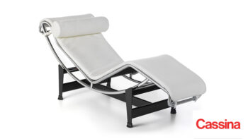 Cassina LC4 Chaise Lounge weiß