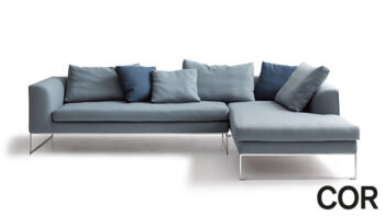 COR Sofa Mell Lounge graublau