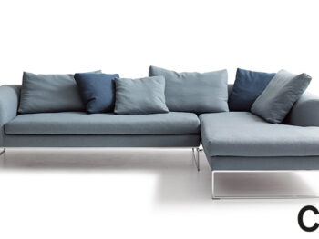 COR Sofa Mell Lounge graublau