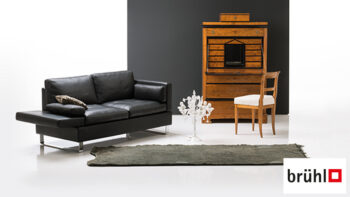 Brühl Sofa Alba schwarz