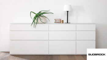 Sudbrock cubo Sideboard stehend weiß