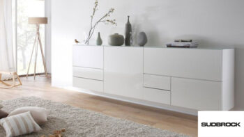 Sudbrock cubo Sideboard hängend weiß