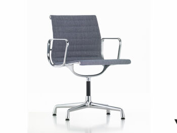 Vitra Aluminium Chair EA 104 Polster grau Gestell verchromt