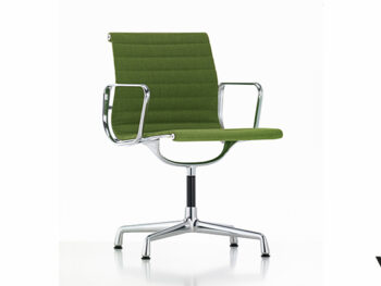 Vitra Aluminium Chair EA 103 Polster grün Gestell verchromt
