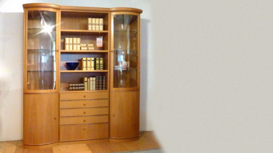 WOHNWAND STAURAUM UND VITRINE