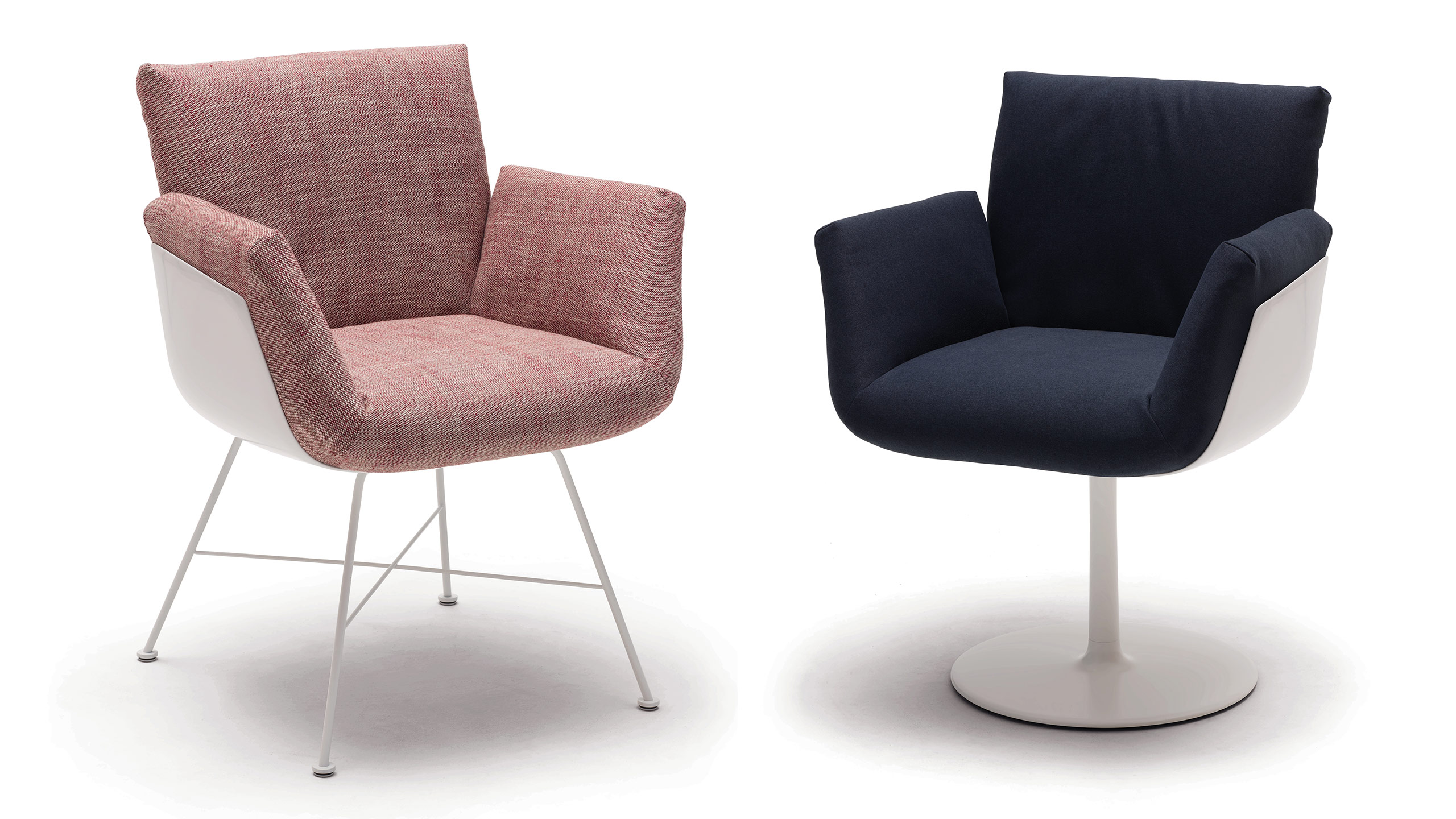 COR Alvo Swivel Chair dunkelblau rosa