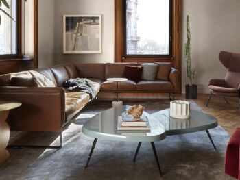 Cassina Sofa 8 von Piero Lissoni in braunem Leder