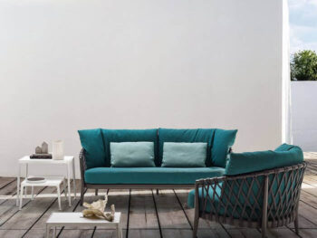 beb italia Outdoor Sofa und Sessel Erica Bezug Türkis