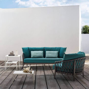 beb italia Outdoor Sofa und Sessel Erica Bezug Türkis