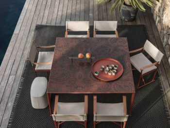 beb italia Outdoor Tisch Mirto mit Mosaikplatte