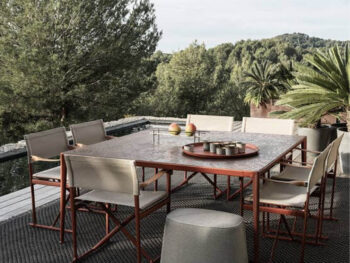 beb italia Outdoor Tisch Mirto mit Steinplatte