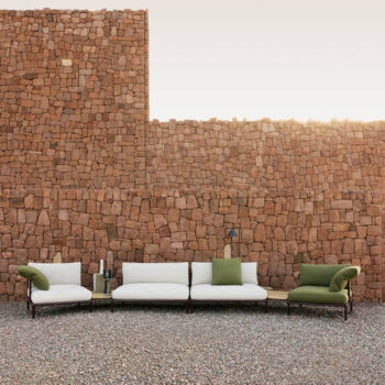 beb italia Sofa Nooch Polster weiß grün