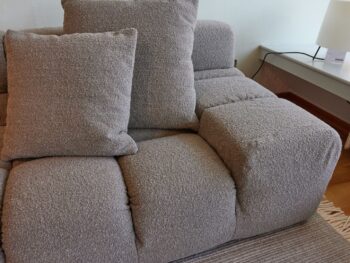 B&B Italia Sofa Tufty-Time Stoffbezug grau Ecke