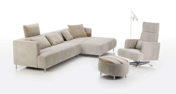Brühl Ecksofa Aoyama mit Sessel und Hocker