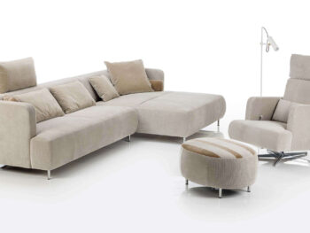 Brühl Ecksofa Aoyama mit Sessel und Hocker