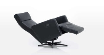 Brühl Relaxsessel Tromso Leder schwarz