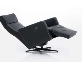 Brühl Relaxsessel Tromso Leder schwarz