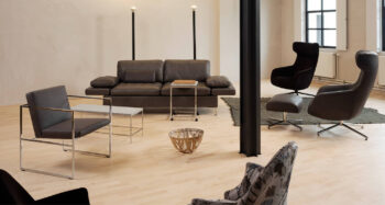 Brühl Sofa Alba braun Leder