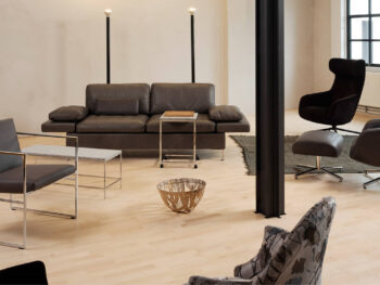 Brühl Sofa Alba braun Leder