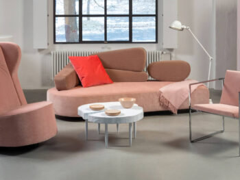 Brühl Sofa Mosspink Stoff rosa