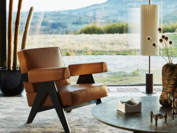 Capitol Complex Armchair Leder braun