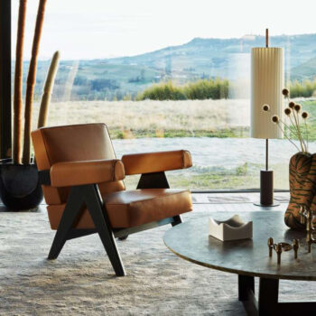 Capitol Complex Armchair Leder braun