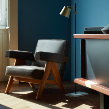 Cassina Capitol Complex Armchair grün holz