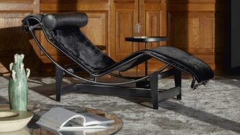 Cassina LC4 Chaise Lounge schwarz