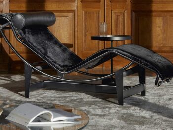Cassina LC4 Chaise Lounge schwarz