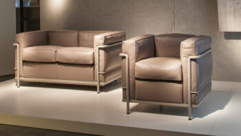 Cassina LC2 Leder braun Sofa und Couch