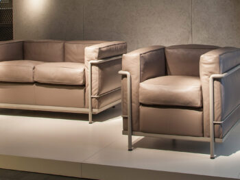 Cassina LC2 Leder braun Sofa und Couch