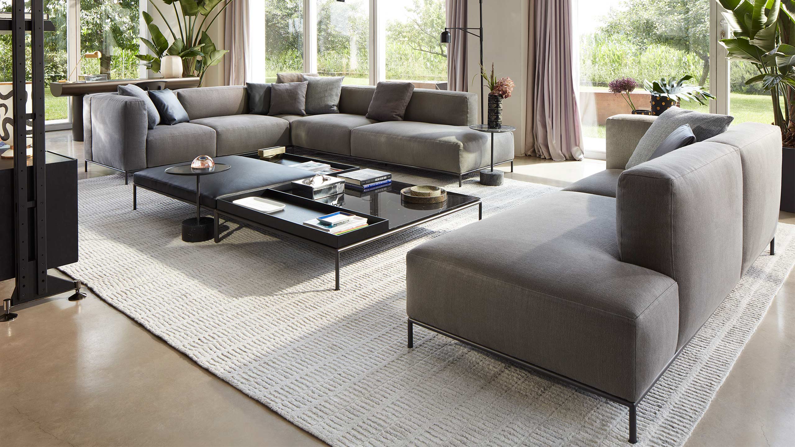 Cassina Mex Hi Piero Lissoni Sofa Grau Moebel Braum