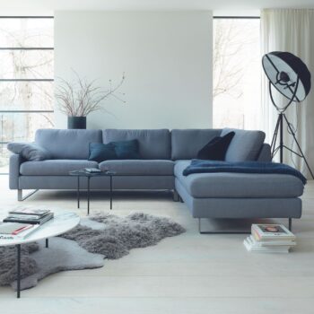 COR Conseta Sofa Couch Stoff blau