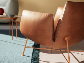 COR Jalis Clubsessel Leder braun Detail