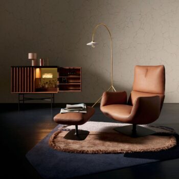 COR Jalis Lounge Sessel Leder braun