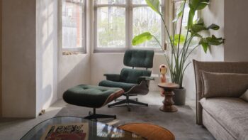 Eames Lounge Chair Stoff Phlox VITRA Winterstimmung Home Stories