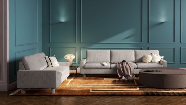COR Conseta Sofa Couch grau groß