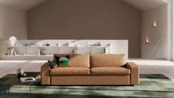 COR Conseta Sofa Couch Leder hellbraun