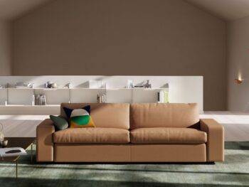 COR Conseta Sofa Couch Leder hellbraun