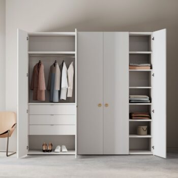 Interluebke Intaro Kleiderschrank Schrank weiß