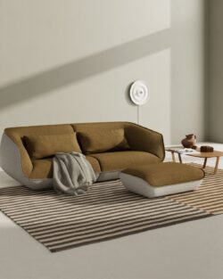 COR Nook Sofa Couch mit Hocker Pouf