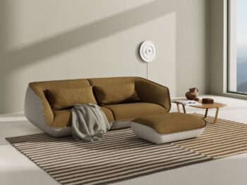 COR Nook Sofa Couch mit Hocker Pouf