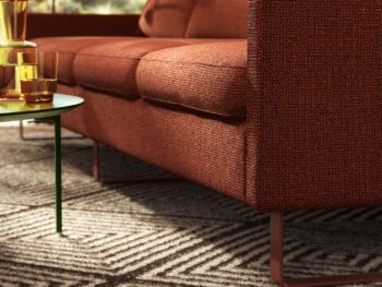 COR Conseta Sofa Couch 4-Sitzer rot Detail
