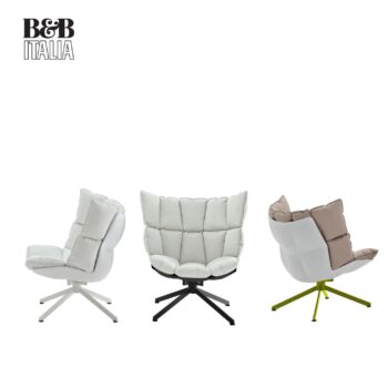 B&B Italia Sessel Husk Sitzschale weiß