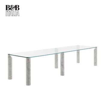 B&B Italia Esstisch Isos Glas und Marmor rechteckig