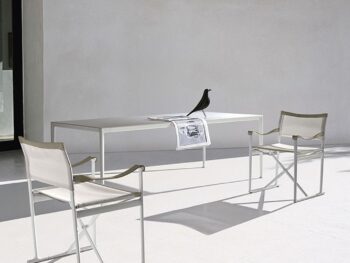 B&B Italia Outdoor Stuhl Mirto klappbar mit Mirto Tisch